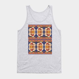 ACID BATH Tiger HERO | Mirror Psychic | Tiger Circus Popart | Vintage Circus Poster Bomb Reimagined | LSD Kaleidoscope Freakshow Tank Top